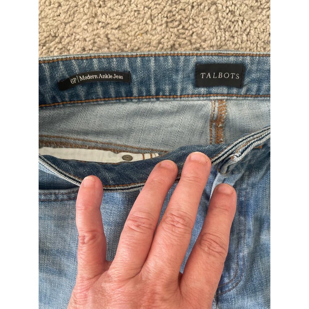 Talbots Modern Ankle Jeans Sz 6P - Picture 3 of 14